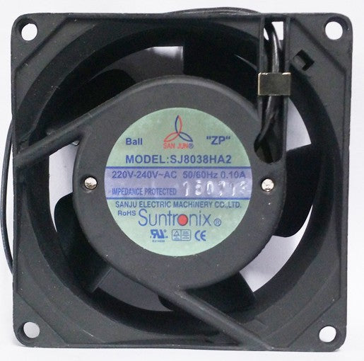SANJU SJ8038HA2 220/240V 0.10A 2wires Cooling Fan - Ball Bearing SANJU SJ8038HA2 220/240V 0.10A 2wires Cooling Fan - Ball Bearing